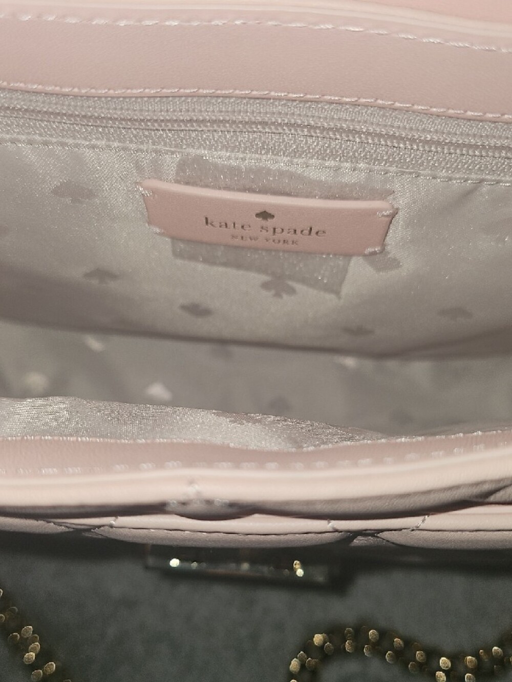 kate spade Quilted Light Pink Chain-Shoulder Crossbody - Picture 4 of 9
